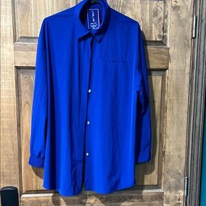 Nike Royal Blue Button Down Shirt
